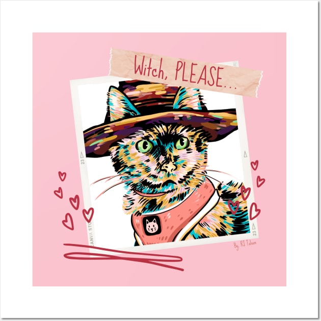 Witch, Please... Feat. Fox the Cat Wall Art by RJ Tolson's Merch Store